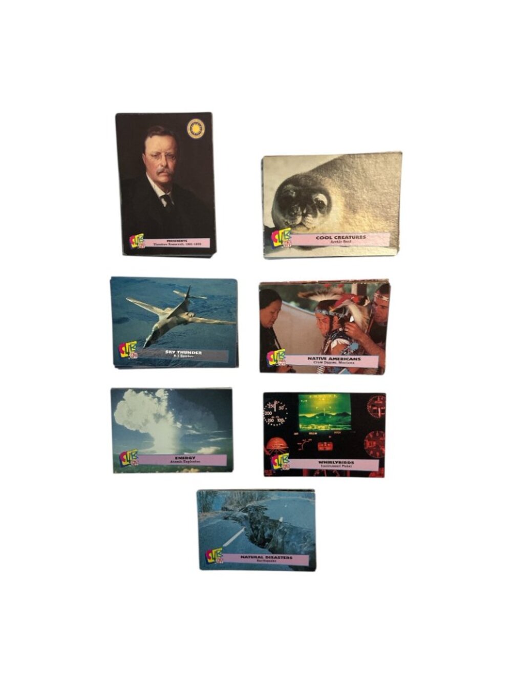 1990s Club Pro Set Smithsonian Educational Trading Cards Lot 85+ Presidents Dino